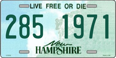 NH license plate 2851971