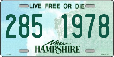 NH license plate 2851978