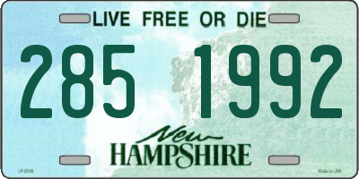 NH license plate 2851992