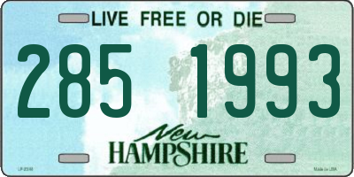 NH license plate 2851993