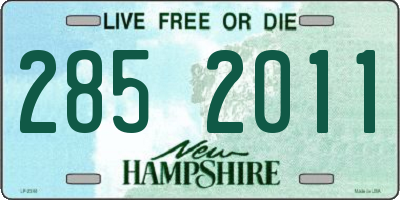 NH license plate 2852011