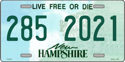 NH license plate 2852021