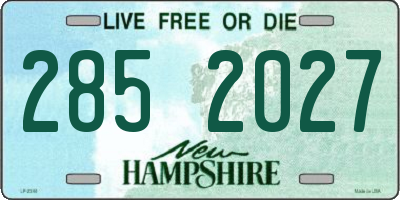 NH license plate 2852027