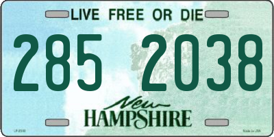 NH license plate 2852038