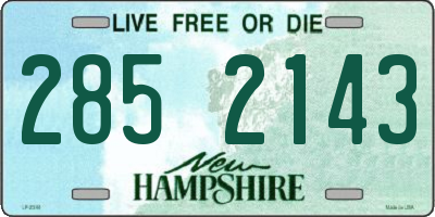 NH license plate 2852143