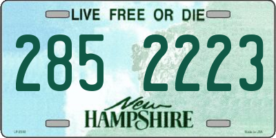 NH license plate 2852223