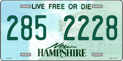 NH license plate 2852228