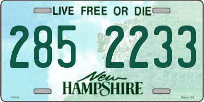 NH license plate 2852233
