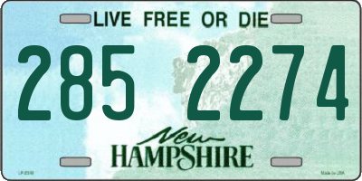 NH license plate 2852274