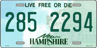 NH license plate 2852294