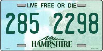 NH license plate 2852298