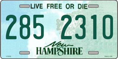 NH license plate 2852310