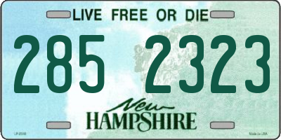 NH license plate 2852323