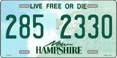 NH license plate 2852330