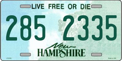 NH license plate 2852335