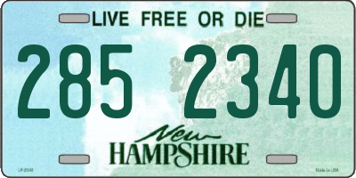 NH license plate 2852340