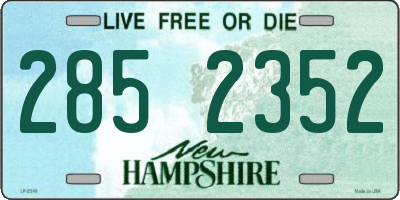 NH license plate 2852352