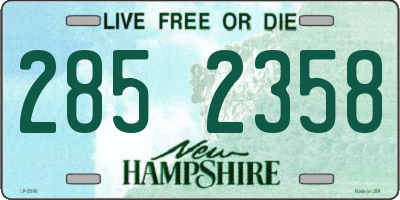 NH license plate 2852358