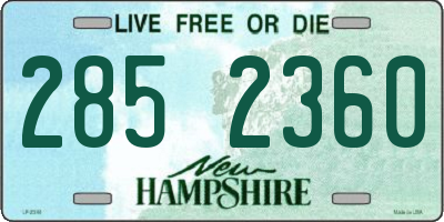 NH license plate 2852360