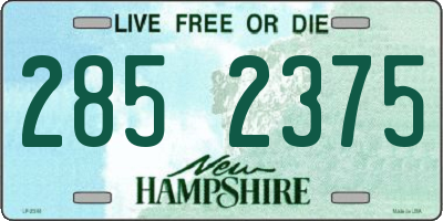 NH license plate 2852375