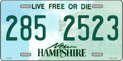 NH license plate 2852523