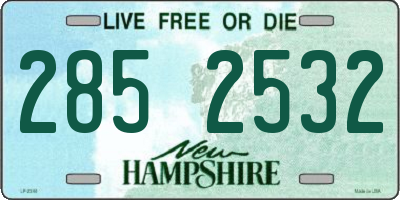 NH license plate 2852532