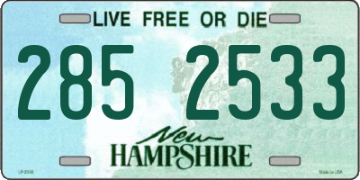 NH license plate 2852533
