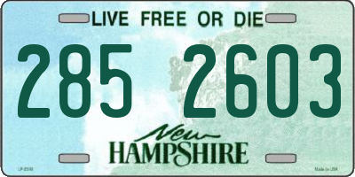 NH license plate 2852603