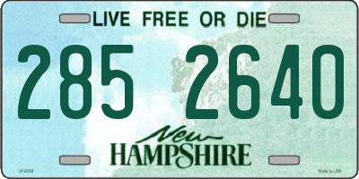 NH license plate 2852640