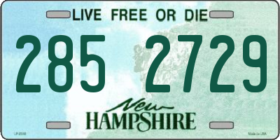 NH license plate 2852729