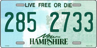 NH license plate 2852733