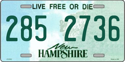 NH license plate 2852736