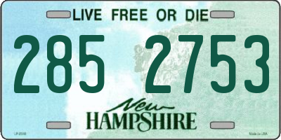 NH license plate 2852753