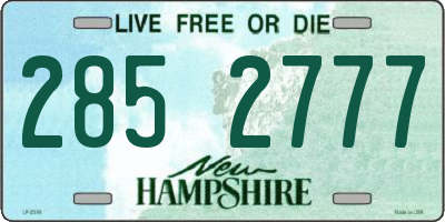 NH license plate 2852777