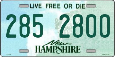 NH license plate 2852800