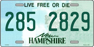 NH license plate 2852829