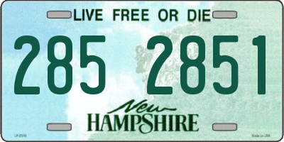 NH license plate 2852851