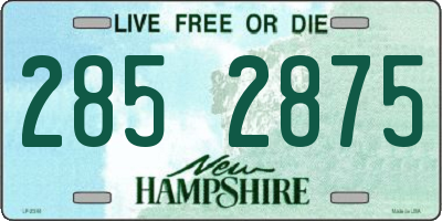 NH license plate 2852875
