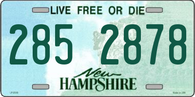 NH license plate 2852878