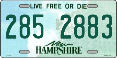 NH license plate 2852883