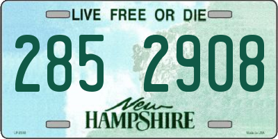 NH license plate 2852908