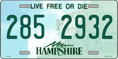 NH license plate 2852932