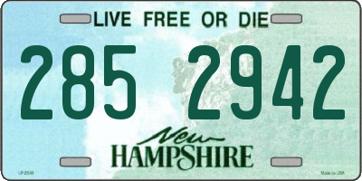 NH license plate 2852942
