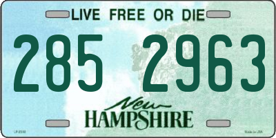 NH license plate 2852963