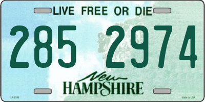 NH license plate 2852974