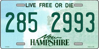 NH license plate 2852993