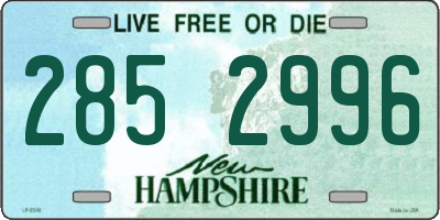 NH license plate 2852996
