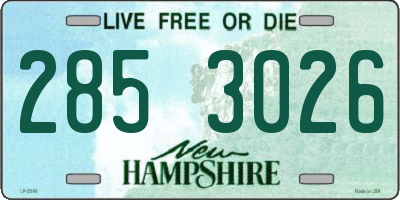 NH license plate 2853026