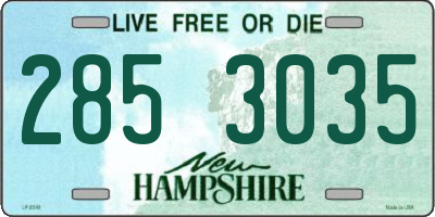 NH license plate 2853035