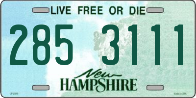 NH license plate 2853111